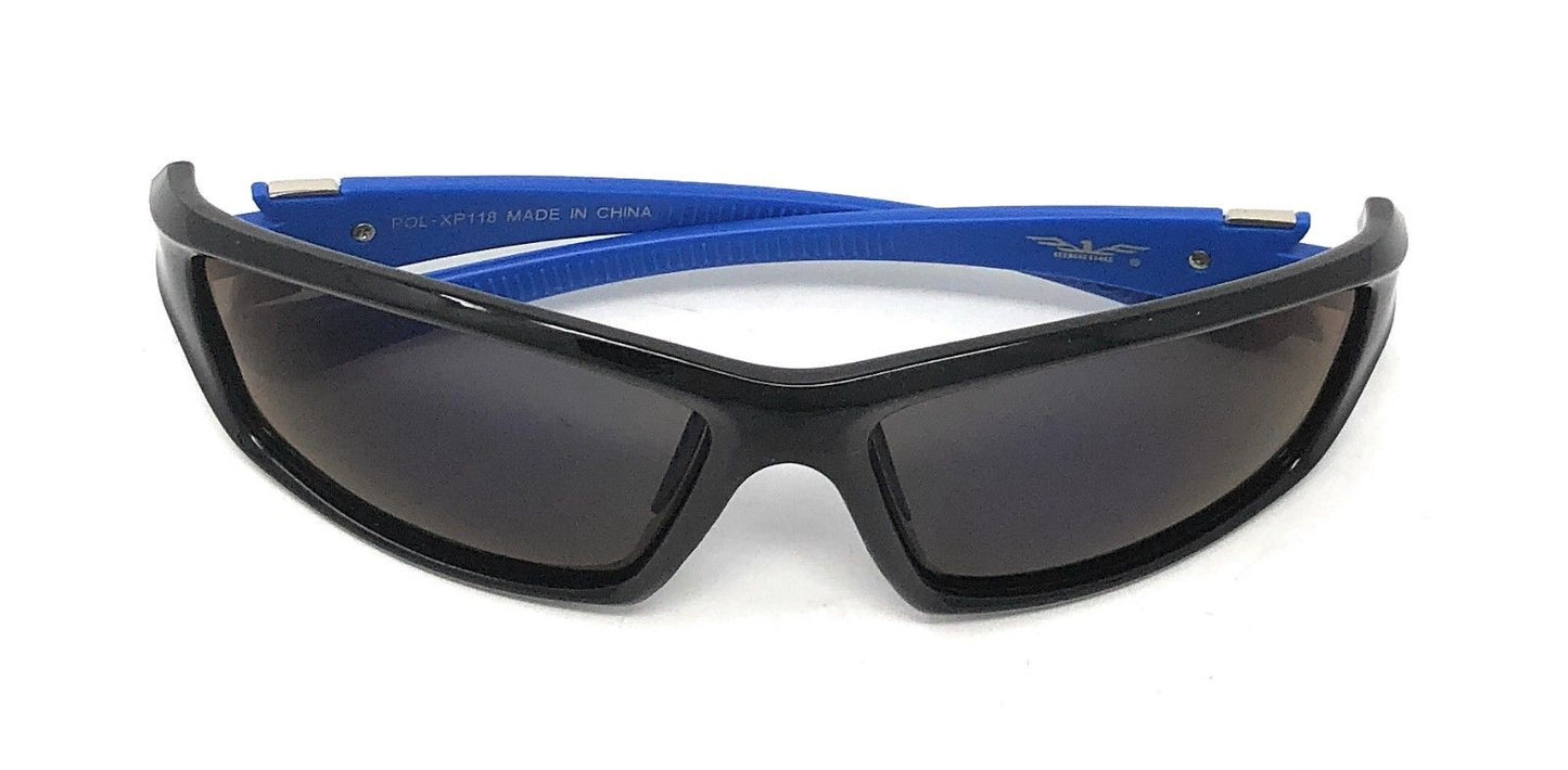 Classic Polarized Sunglasses Club Aviator Bamboo Sports Mirror Men's Women's-Black (lens) Black (frame)-