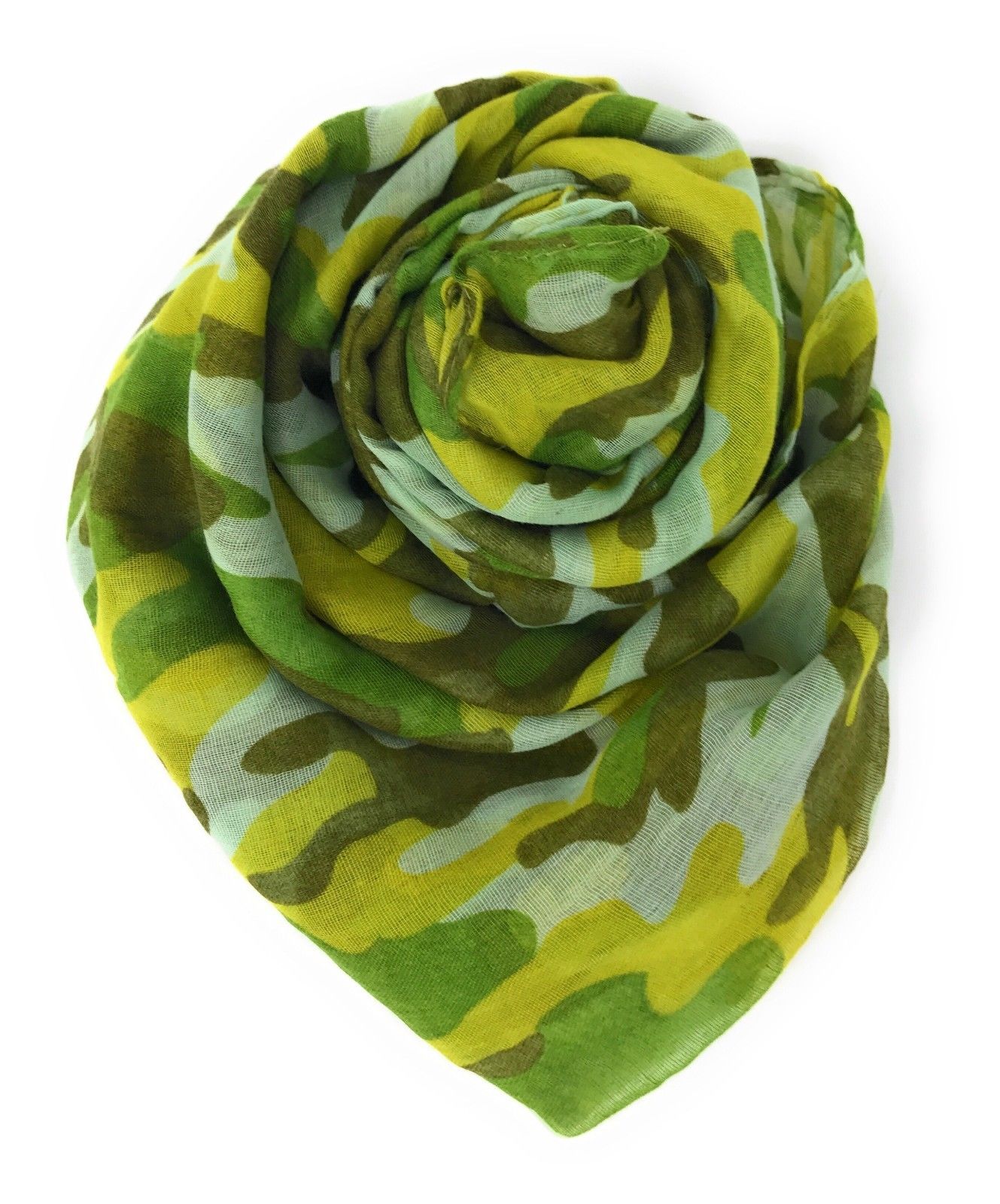 Casaba Camouflage Camo Print Womens Scarves Scarf Shawl Lightweight Sheer Wrap-Pink-