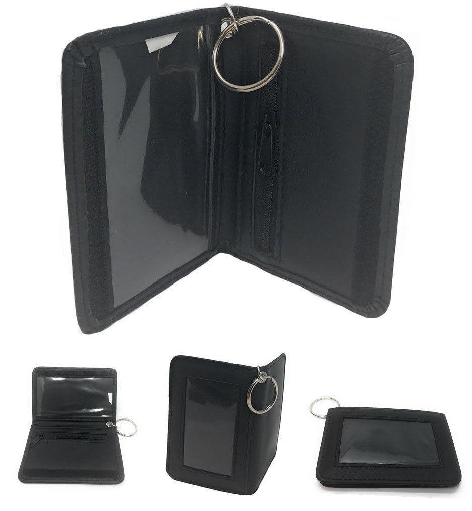 1 Dozen Slim Wallet Double ID Holder w/ Keys Ring Coin Pocket Wholesale Bulk-