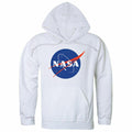 NASA Official Logo Hoodie Sweatshirts Unisex-White-S-
