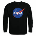 NASA Official Logo Crewneck Sweatshirts Sweaters Unisex-Black-S-