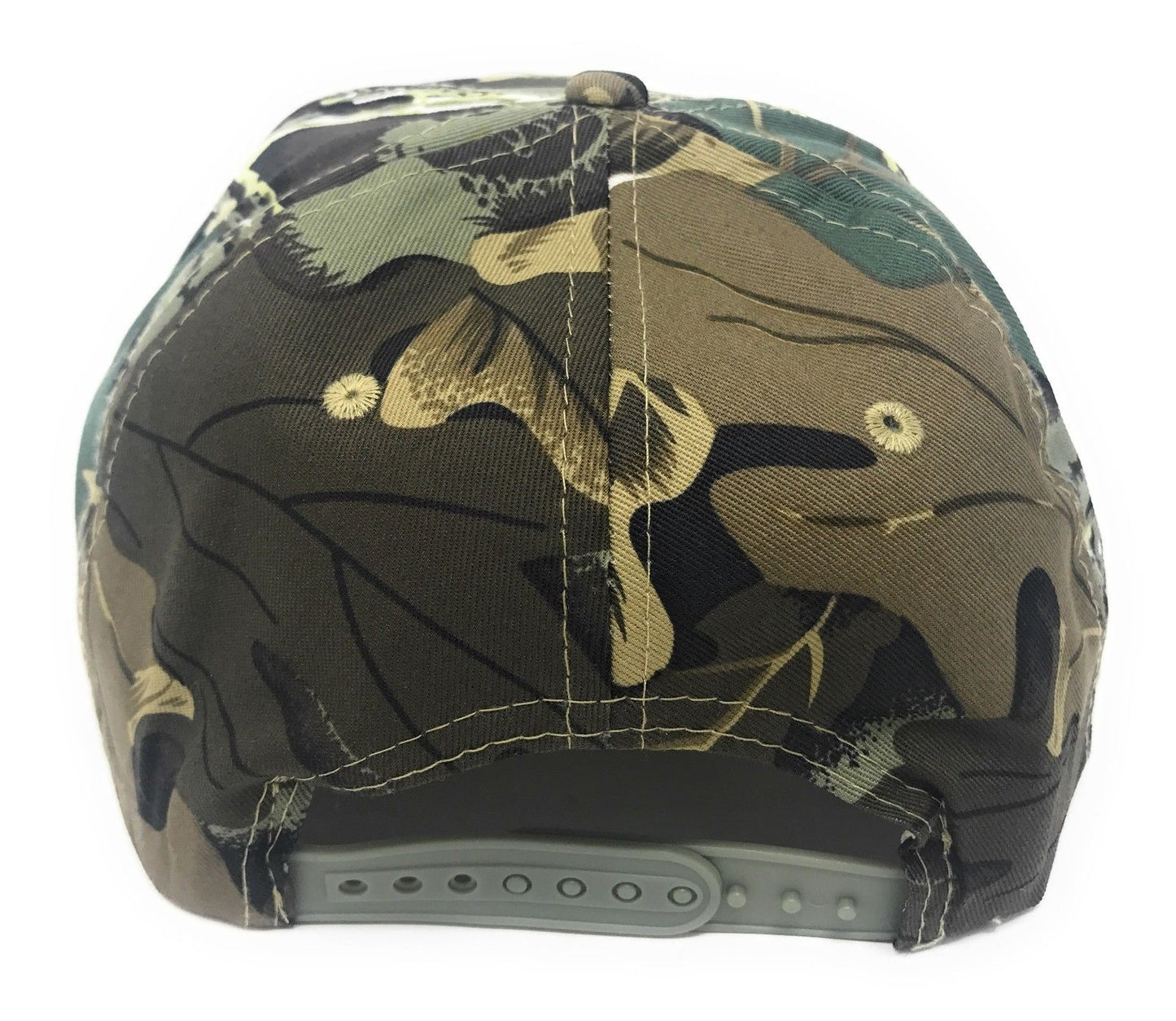 Cotton Twill Camo Camouflage 6 Panel Hunting Fishing Baseball Snapback Hats Caps-Green Tree Camo-