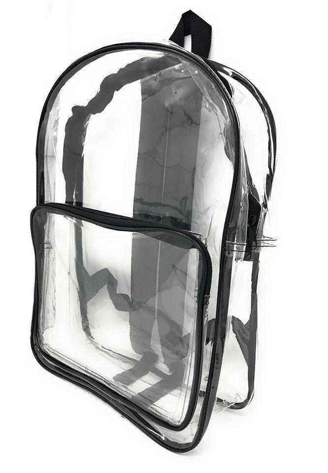 100 LOT CLEAR TRANSPARENT SCHOOL BAG BACKPACK SHOULDER TRAVEL BOOK WHOLESALE LOT-