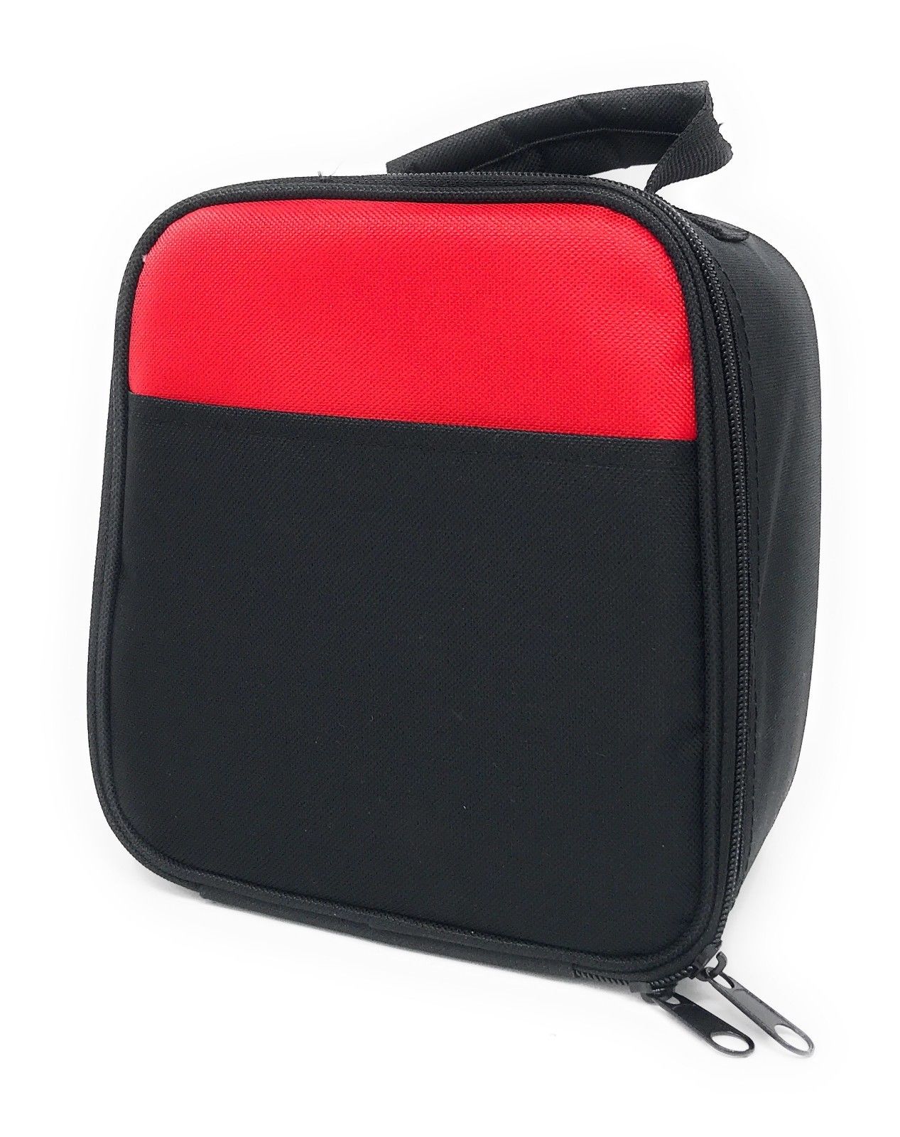 Insulated Cooler Lunch Box Bag Picnic Food Snacks Drink Water 7-1/2 Inch X 8 Inch-Black-