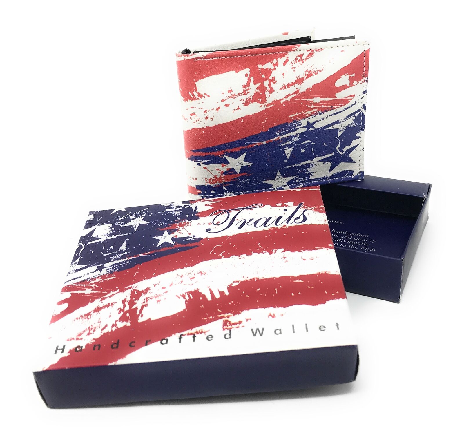 USA Patriotic Bifold Wallets In Gift Box Mens Womens Youth-100 Dollar Old-
