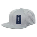 Decky Mesh Jersey Flat Bill Snapbacks Hats Caps Unisex-Gray-