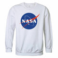NASA Official Logo Crewneck Sweatshirts Sweaters Unisex-White-S-