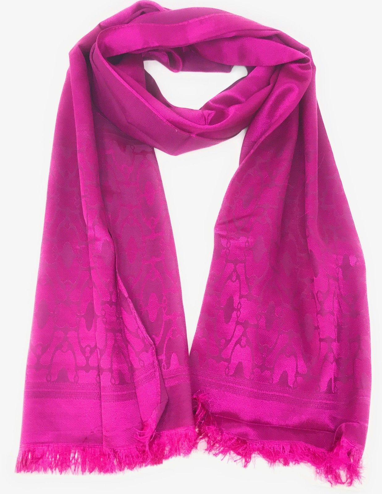 Casaba Womens Royal Elegant Formal Silk Feel Scarves Scarf Shawl Light Wrap-Blue-
