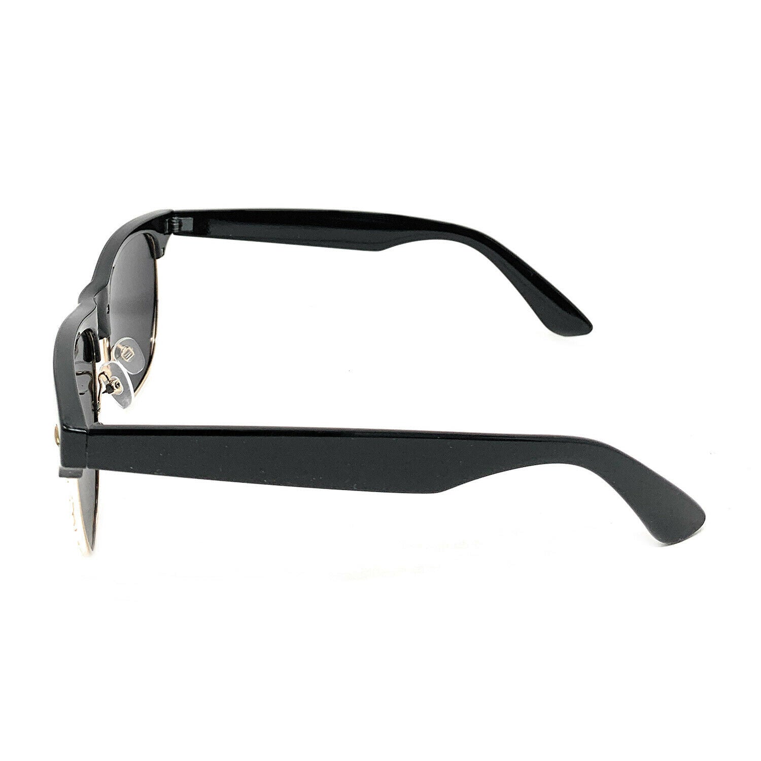 Polarized Sunglasses Club Style Mirror Lens Driving Mens Womens With Pouch-Gold Mirror/Black-