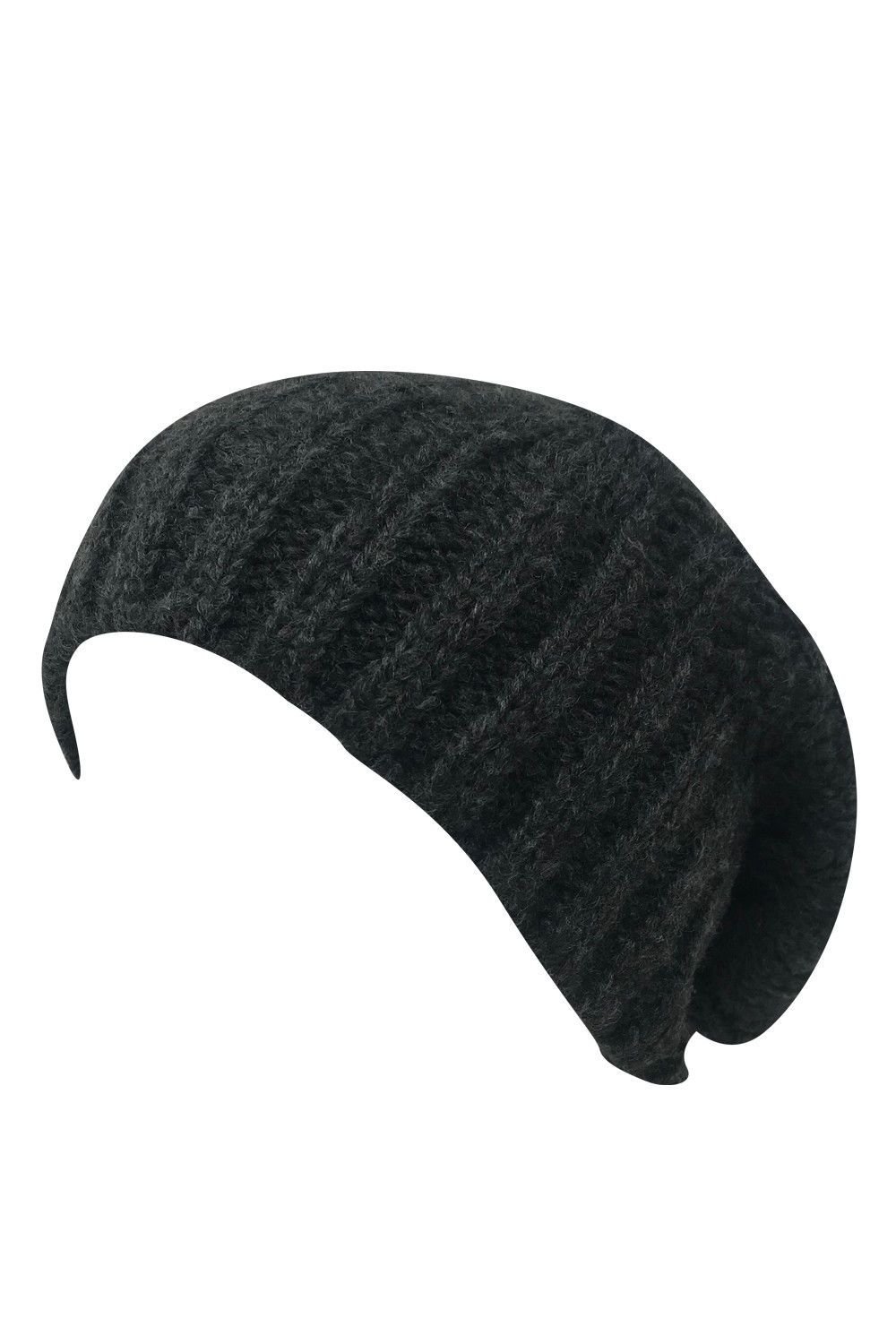 Casaba Warm Beanies Cable Knit Braided Slouch Long Hats Caps for Men Women-Gray-