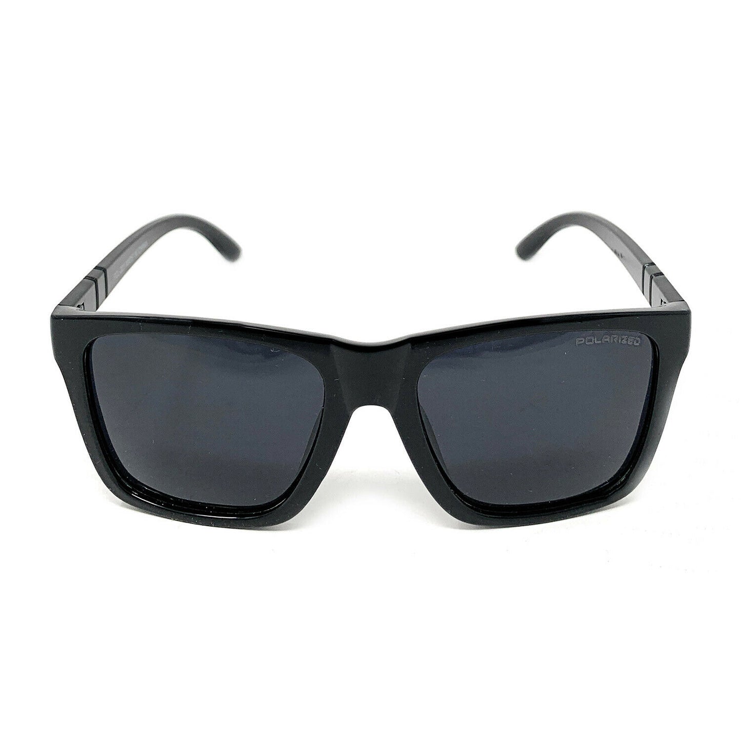Polarized Sunglasses Classic Style Lens Driving Fishing Mens Womens With Pouch-Black Gloss-