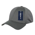 Decky Mesh Jersey Flex Structured Dad Baseball Hats Caps Unisex-Dark Grey-