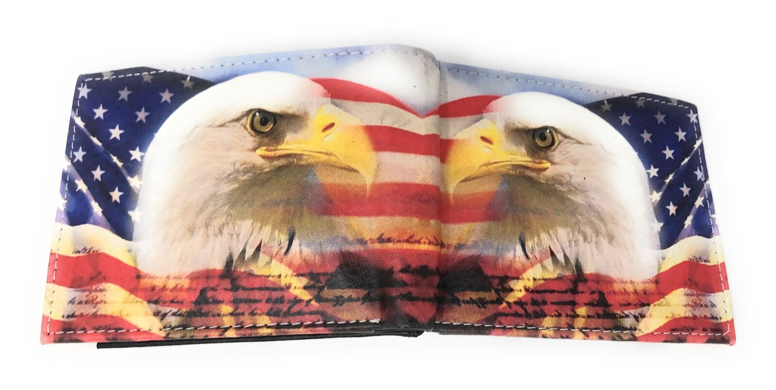 USA Patriotic Bifold Wallets In Gift Box Mens Womens Youth-100 Dollar Old-