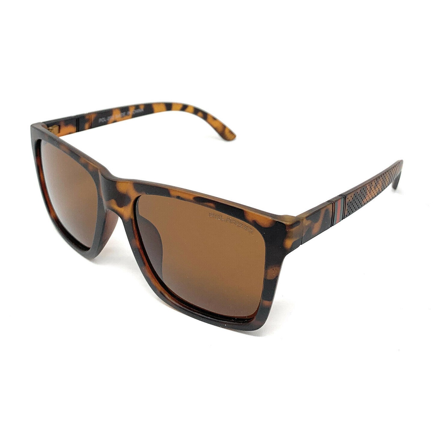Polarized Sunglasses Classic Style Lens Driving Fishing Mens Womens With Pouch-Black Gloss-