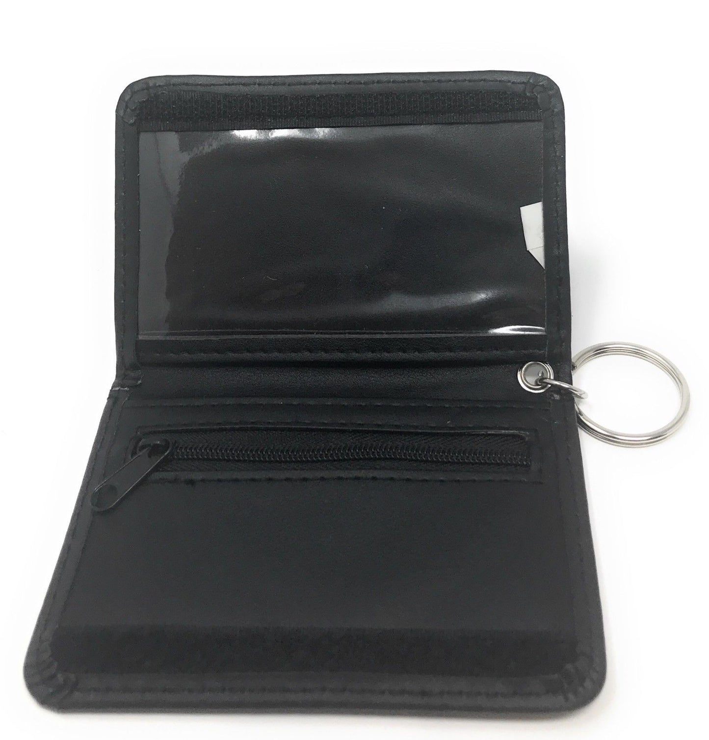 1 Dozen Slim Wallet Double ID Holder w/ Keys Ring Coin Pocket Wholesale Bulk-