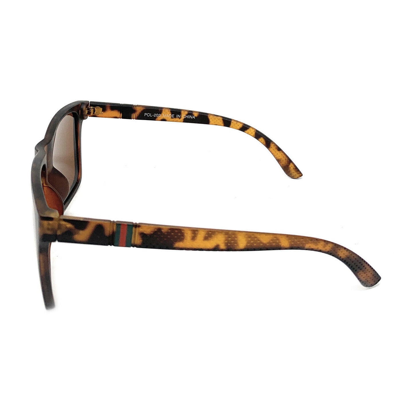 Polarized Sunglasses Classic Style Lens Driving Fishing Mens Womens With Pouch-Black Gloss-
