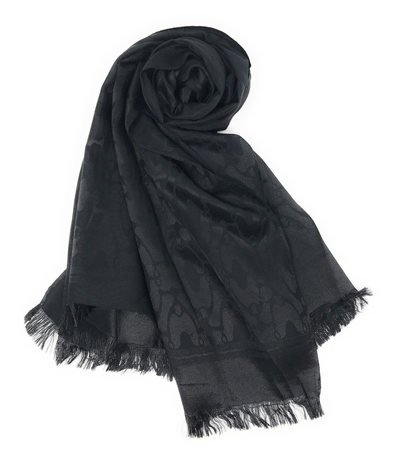 Casaba Womens Royal Elegant Formal Silk Feel Scarves Scarf Shawl Light Wrap-Blue-