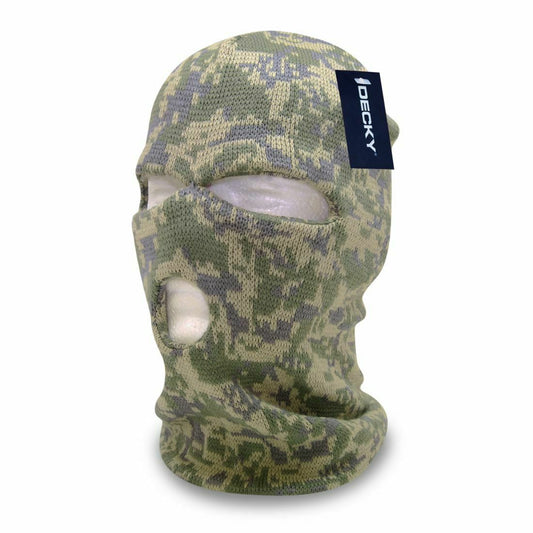 Decky Camo 3 Hole Winter Snow Face Mask Beanie Balaclava-ACU-