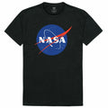 NASA Official Logo Cotton T-Shirts Unisex-Black-S-