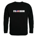 RAPDOM Tactical USA Flag Freedom Crewneck Fleece Sweatshirts-Small-Black-