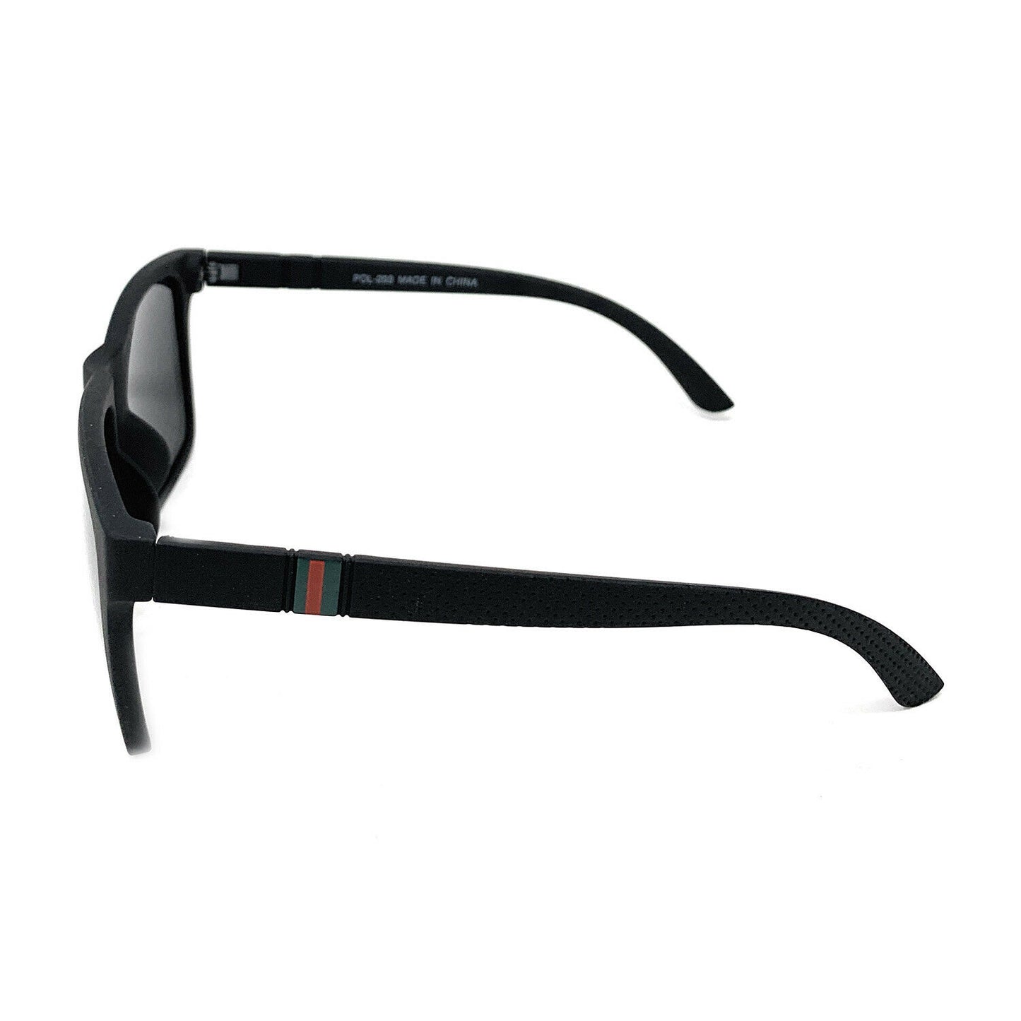 Polarized Sunglasses Classic Style Lens Driving Fishing Mens Womens With Pouch-Black Gloss-