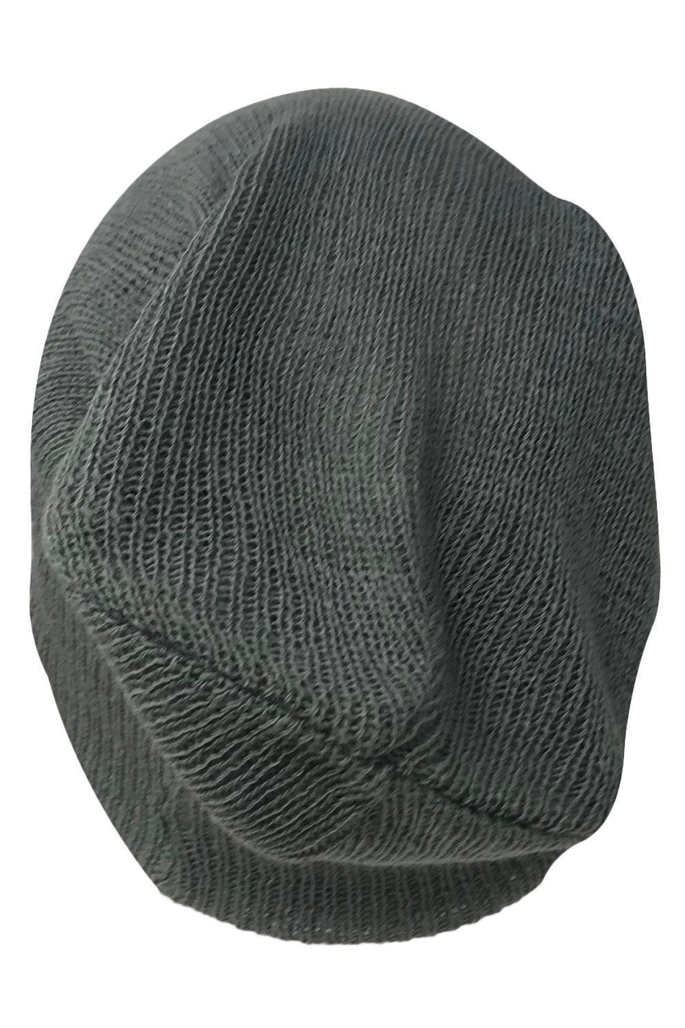 Casaba Stylish Long Slouch Beanies for Men Women 12 inch Skull Cap Toboggan Hat-Black-