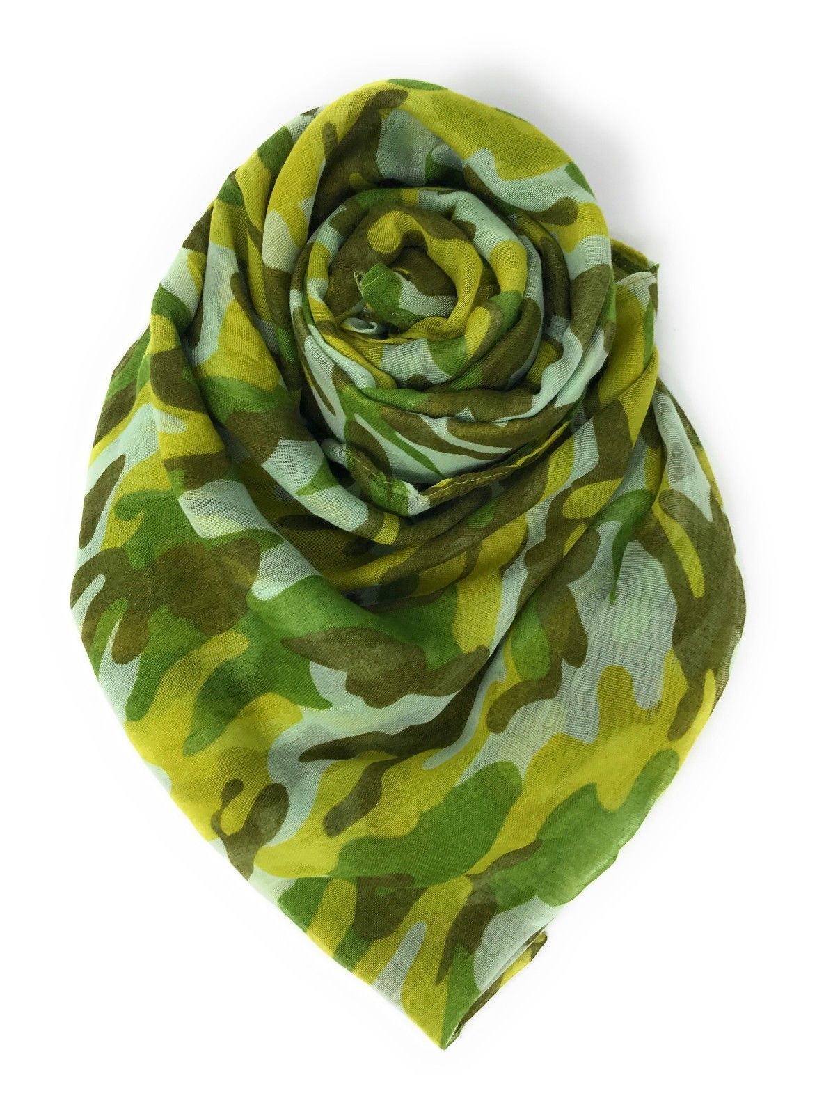 Casaba Camouflage Camo Print Womens Scarves Scarf Shawl Lightweight Sheer Wrap-Pink-