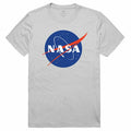 NASA Official Logo Cotton T-Shirts Unisex-Silver-S-