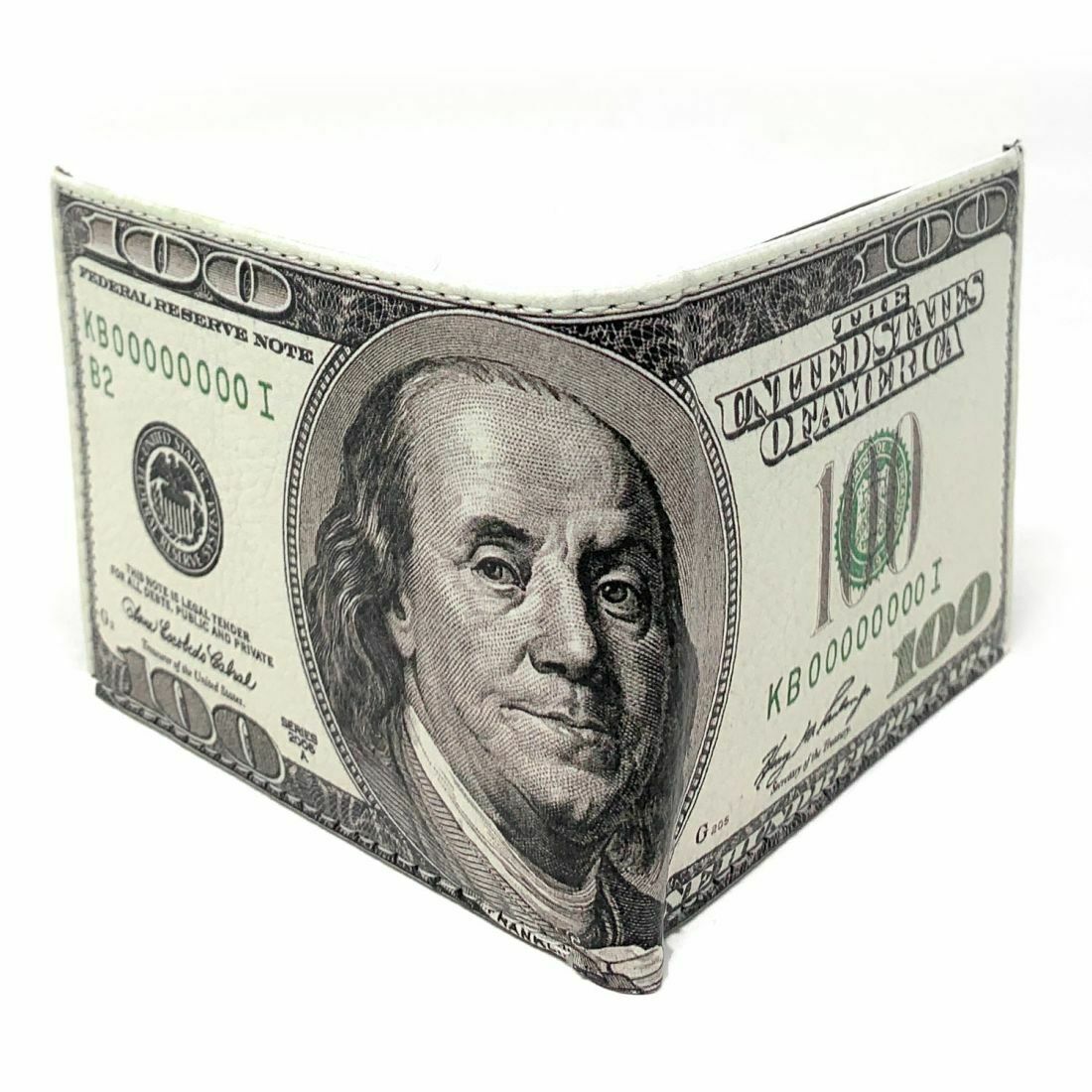 USA Patriotic Bifold Wallets In Gift Box Mens Womens Youth-100 Dollar Old-