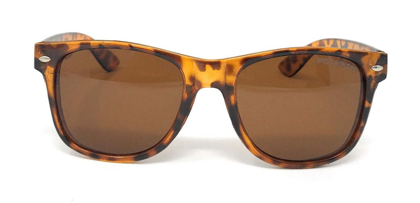 Classic Polarized Sunglasses Club Aviator Bamboo Sports Mirror Men's Women's-Black (lens) Black (frame)-