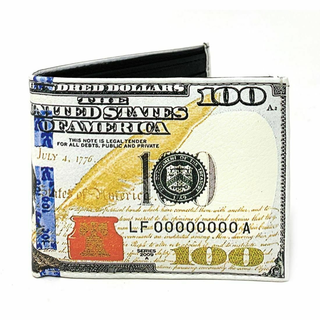 USA Patriotic Bifold Wallets In Gift Box Mens Womens Youth-100 Dollar Old-