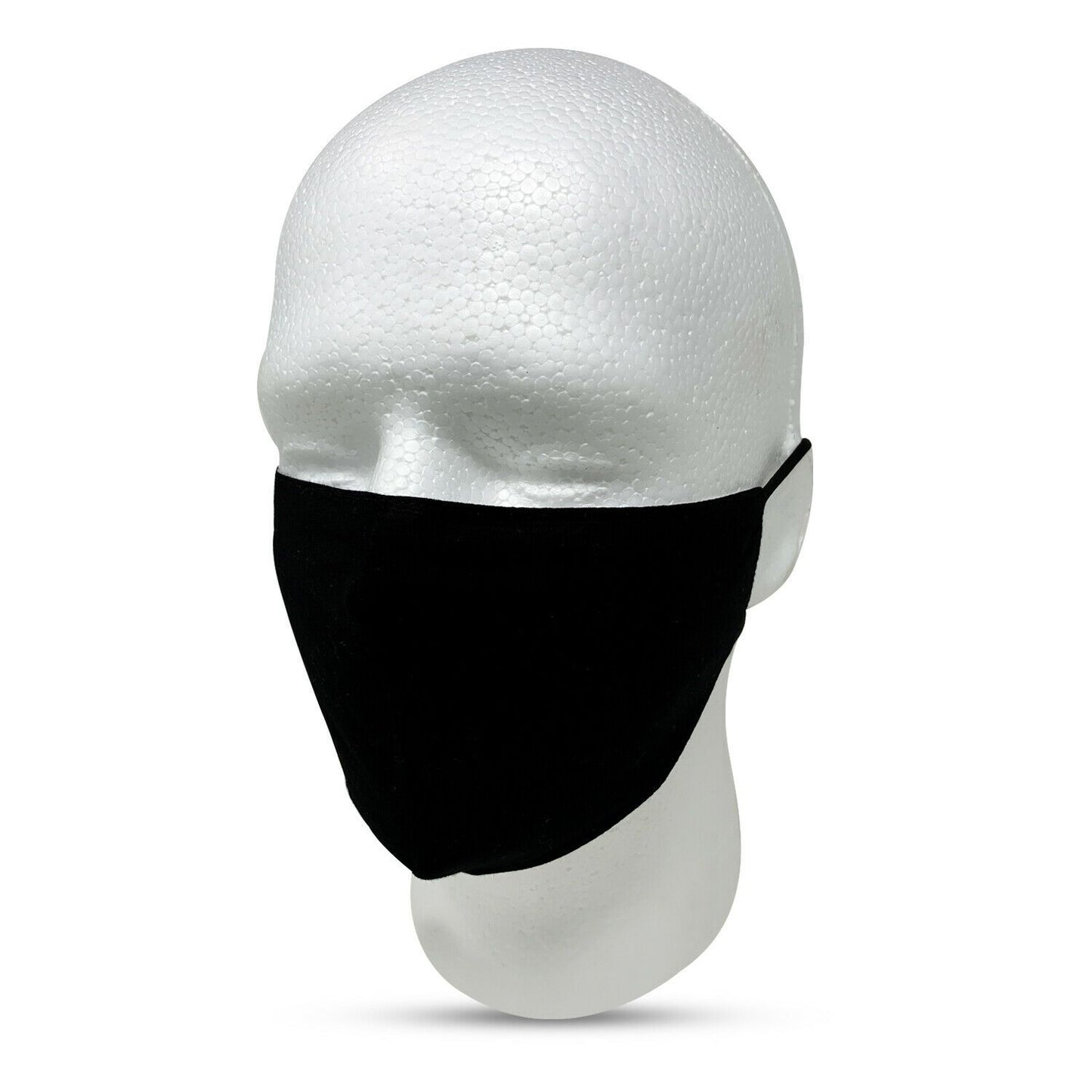 Cotton Face Mask Washable Cloth Masks Mouth Nose Reusable 2-Ply Double Layer Covering Adjustable Ear Pack-1 Piece-