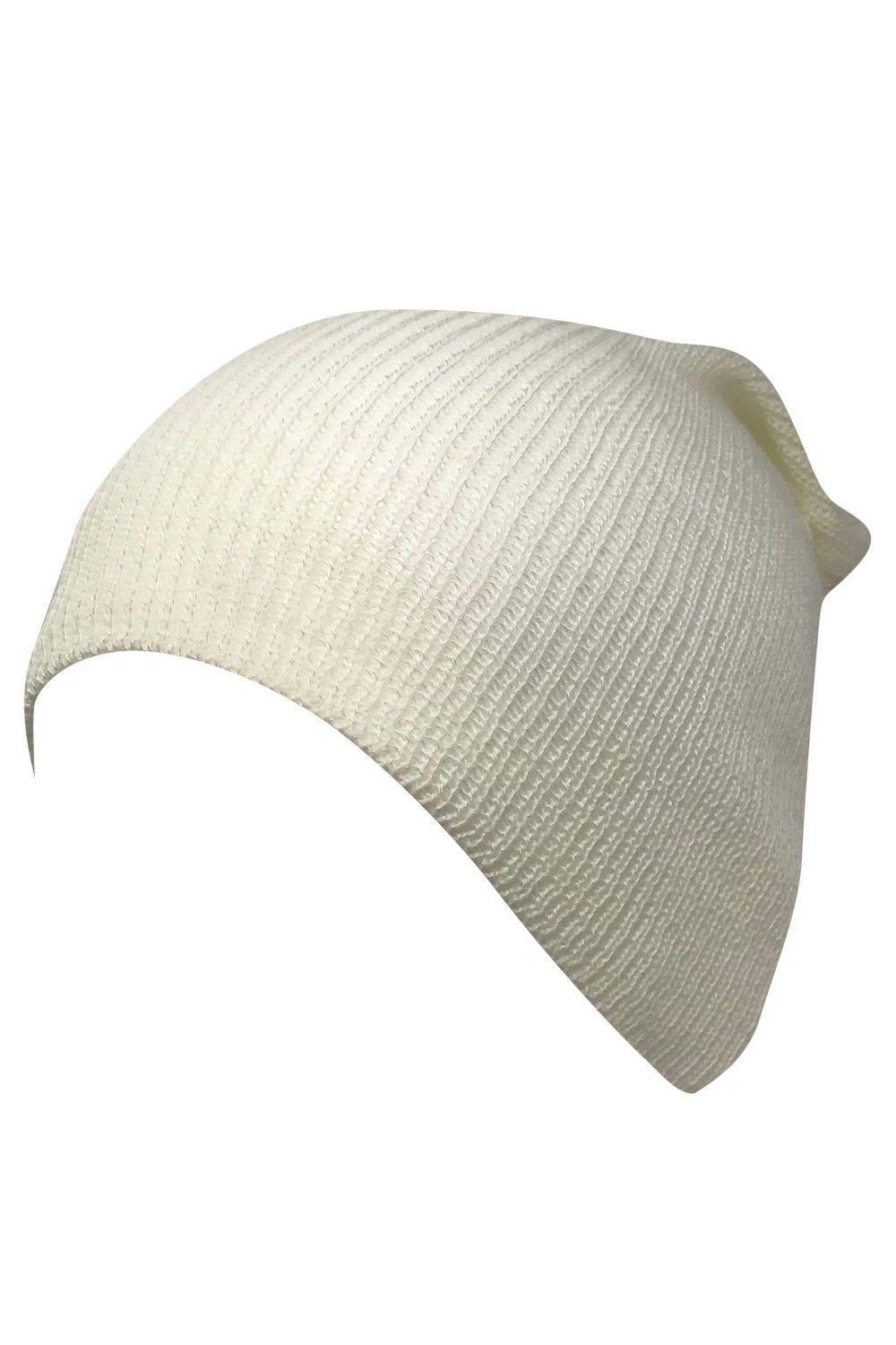 Casaba Stylish Long Slouch Beanies for Men Women 12 inch Skull Cap Toboggan Hat-Black-