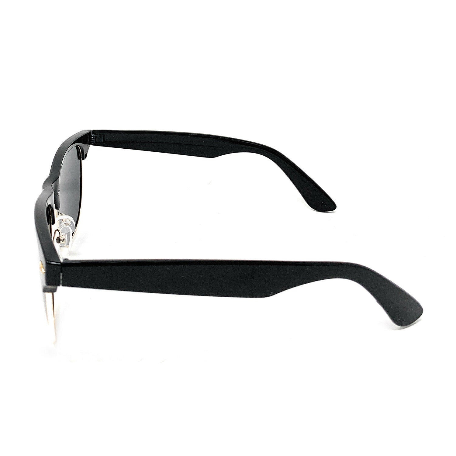 Polarized Sunglasses Club Style Mirror Lens Driving Mens Womens With Pouch-Gold Mirror/Black-