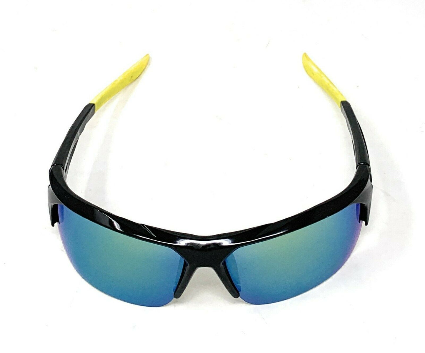 Polarized Half Frame Sunglasses Sports Warrior Style Driving Motorcycle Fishing-Mirror / Yellow (frame)-