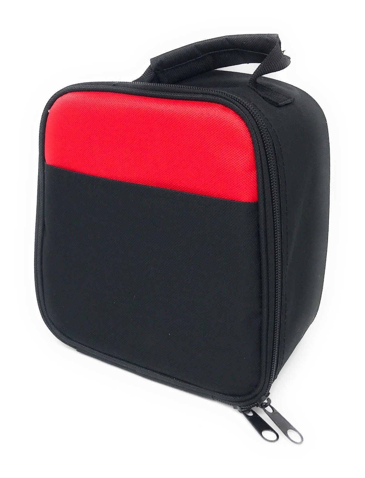 Insulated Cooler Lunch Box Bag Picnic Food Snacks Drink Water 7-1/2 Inch X 8 Inch-Black-