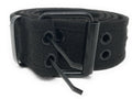 Casaba Canvas Fabric Belts for Kids Boys Girls 2 to 10 years Double Rows-Black-S-
