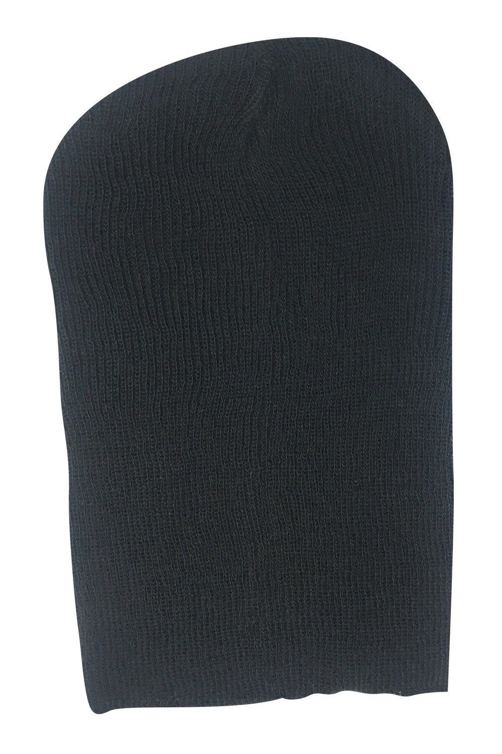 Casaba Stylish Long Slouch Beanies for Men Women 12 inch Skull Cap Toboggan Hat-Black-
