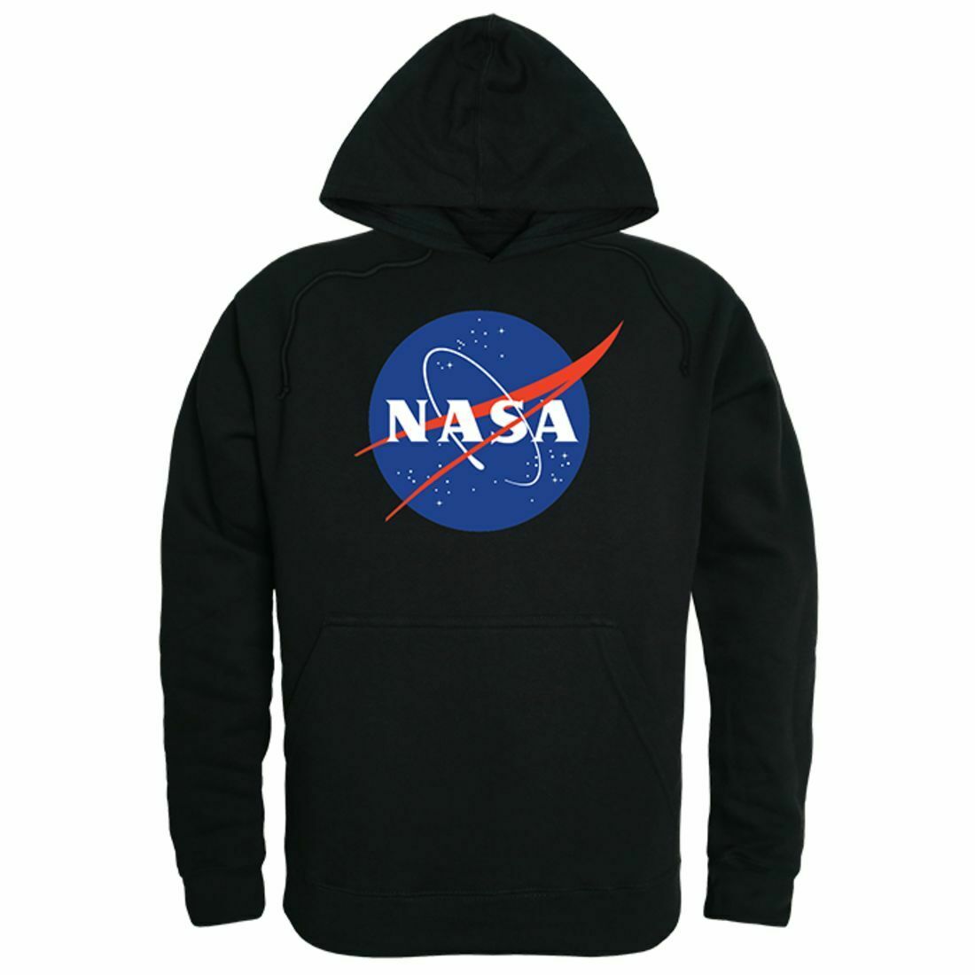 NASA Official Logo Hoodie Sweatshirts Unisex-Black-S-