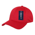 Decky Mesh Jersey Flex Structured Dad Baseball Hats Caps Unisex-Red-