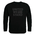 RAPDOM Tactical USA Flag United We Stand Crewneck Fleece Sweatshirts-Small-Black-