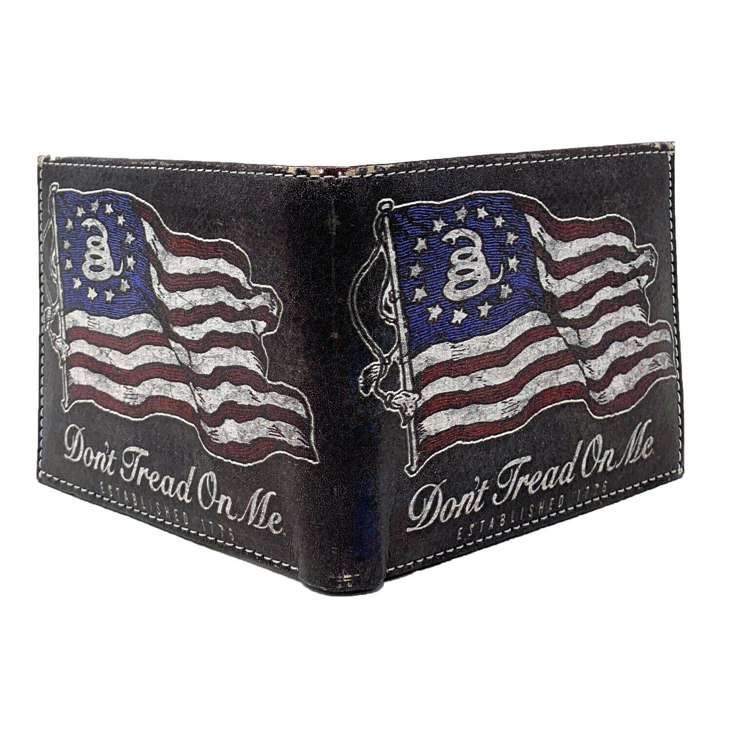 USA Patriotic Bifold Wallets In Gift Box Mens Womens Youth-100 Dollar Old-