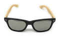 Classic Polarized Sunglasses Club Aviator Bamboo Sports Mirror Men's Women's-Silver Mirror / Light Bamboo-