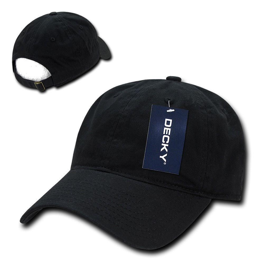 6 Lot Decky Washed Cotton Polo Low Crown 6 Panel Dad Caps Hats Wholesale Lots-