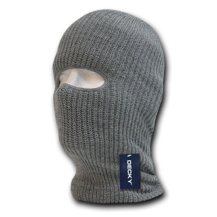 6 Pack Decky Ski Face Mask Facemask 1 Hole Balaclava Beanies Knit Wholesale Lot-