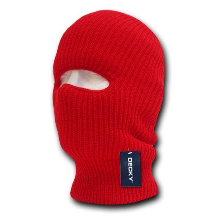 6 Pack Decky Ski Face Mask Facemask 1 Hole Balaclava Beanies Knit Wholesale Lot-