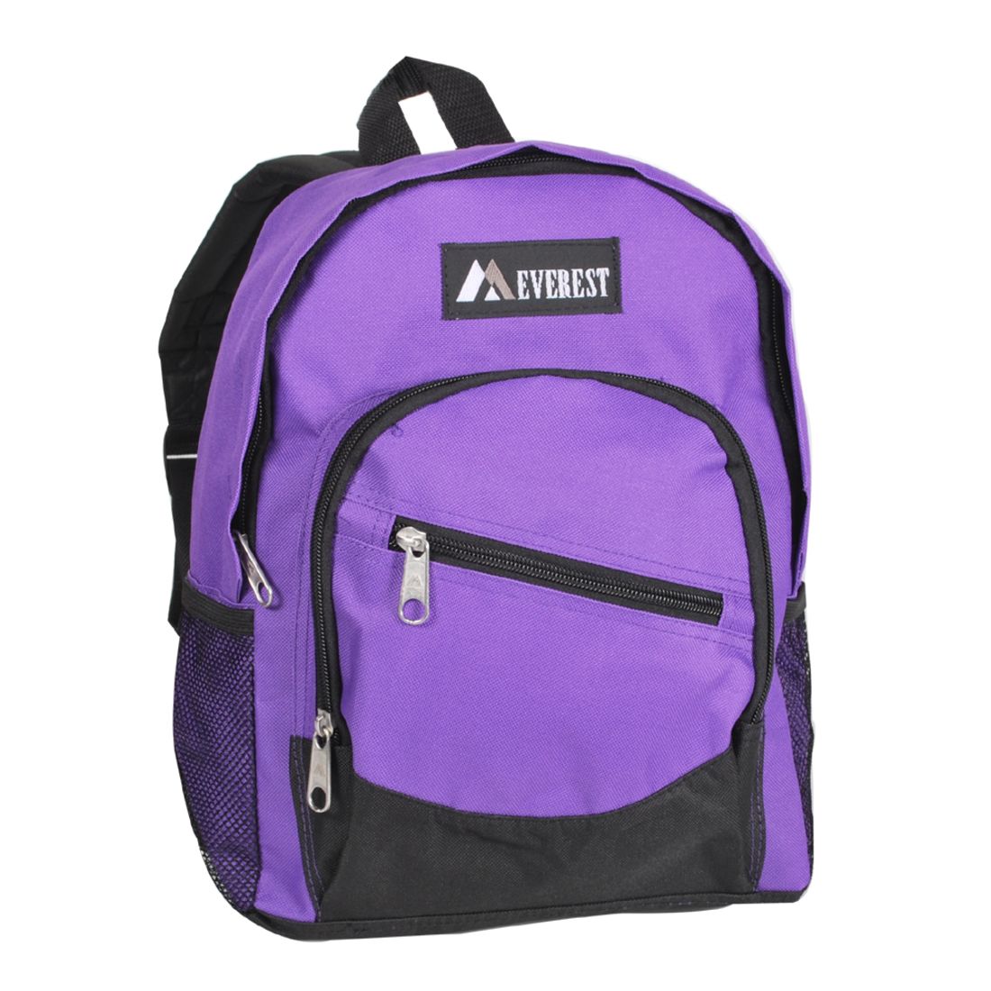 Everest Childrens Junior Slant Backpack-Dark Purple/Black-