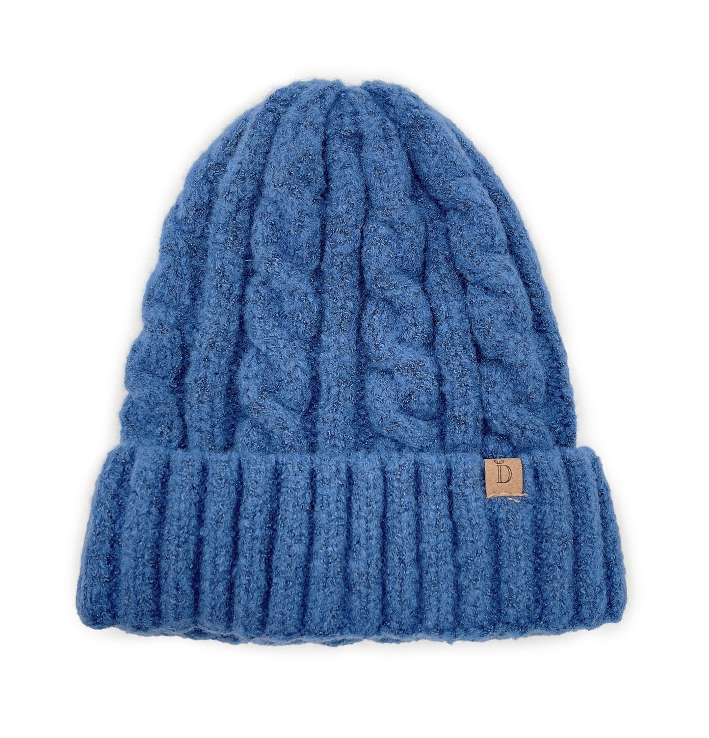 Empire Cove Winter Cable Knit Cuff Beanie-Black-