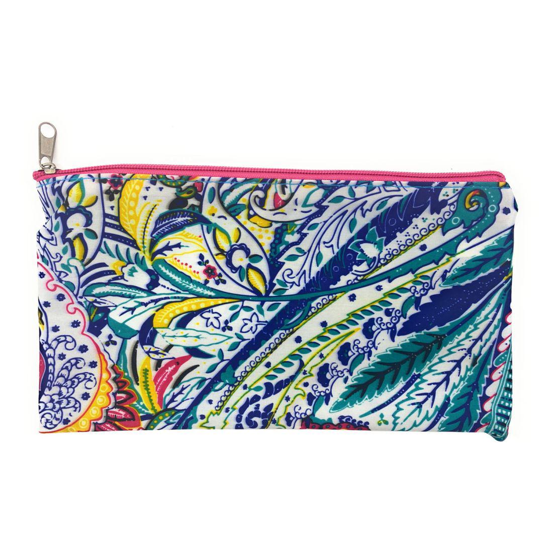 Empire Cove Pouch Bag Zipper Cosmetic Makeup Bank Car Documents Travel Organizer-Multi Paisley-