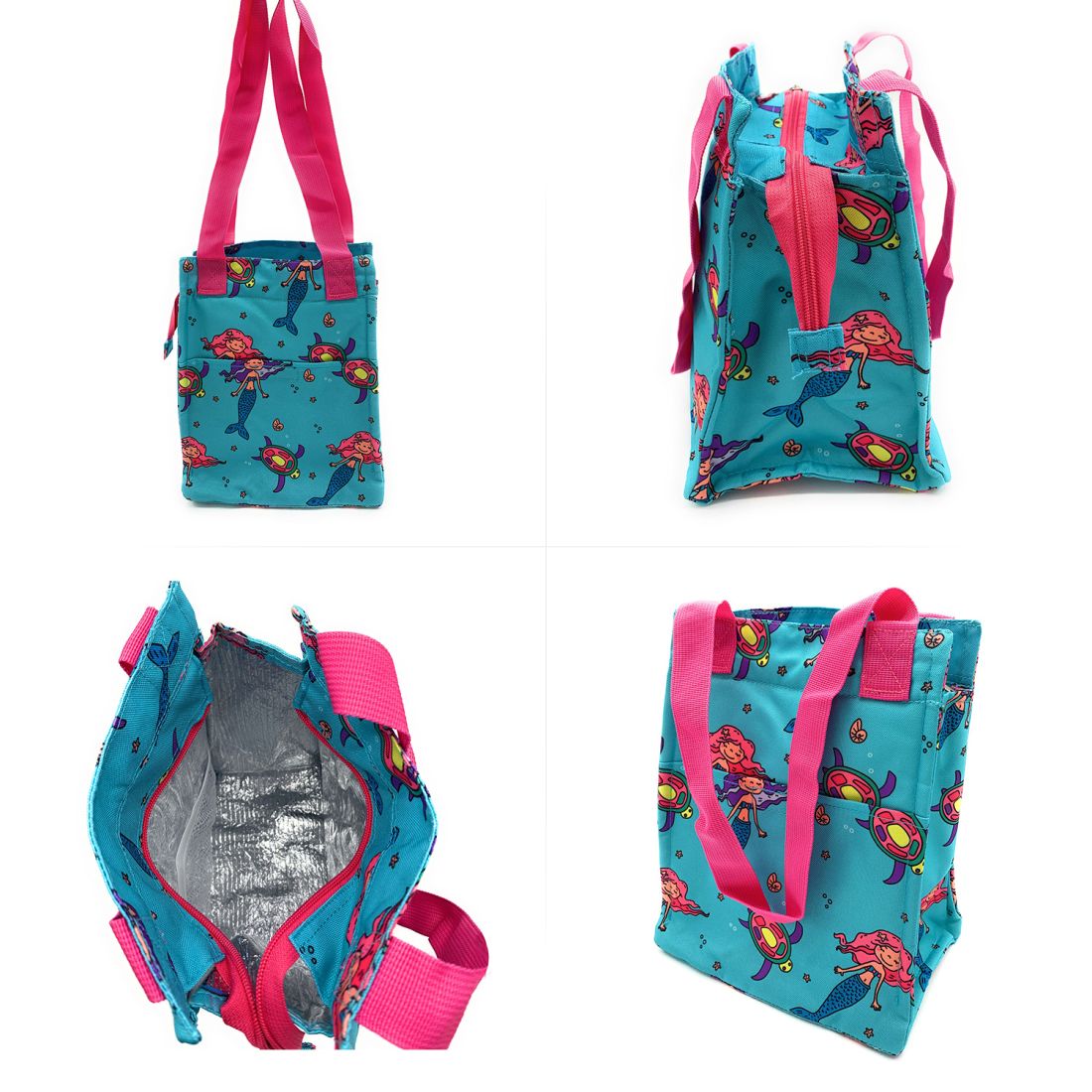 Empire Cove Insulated Lunch Bag Kids Adults Cooler Food Tote Picnic Travel Mermaid-